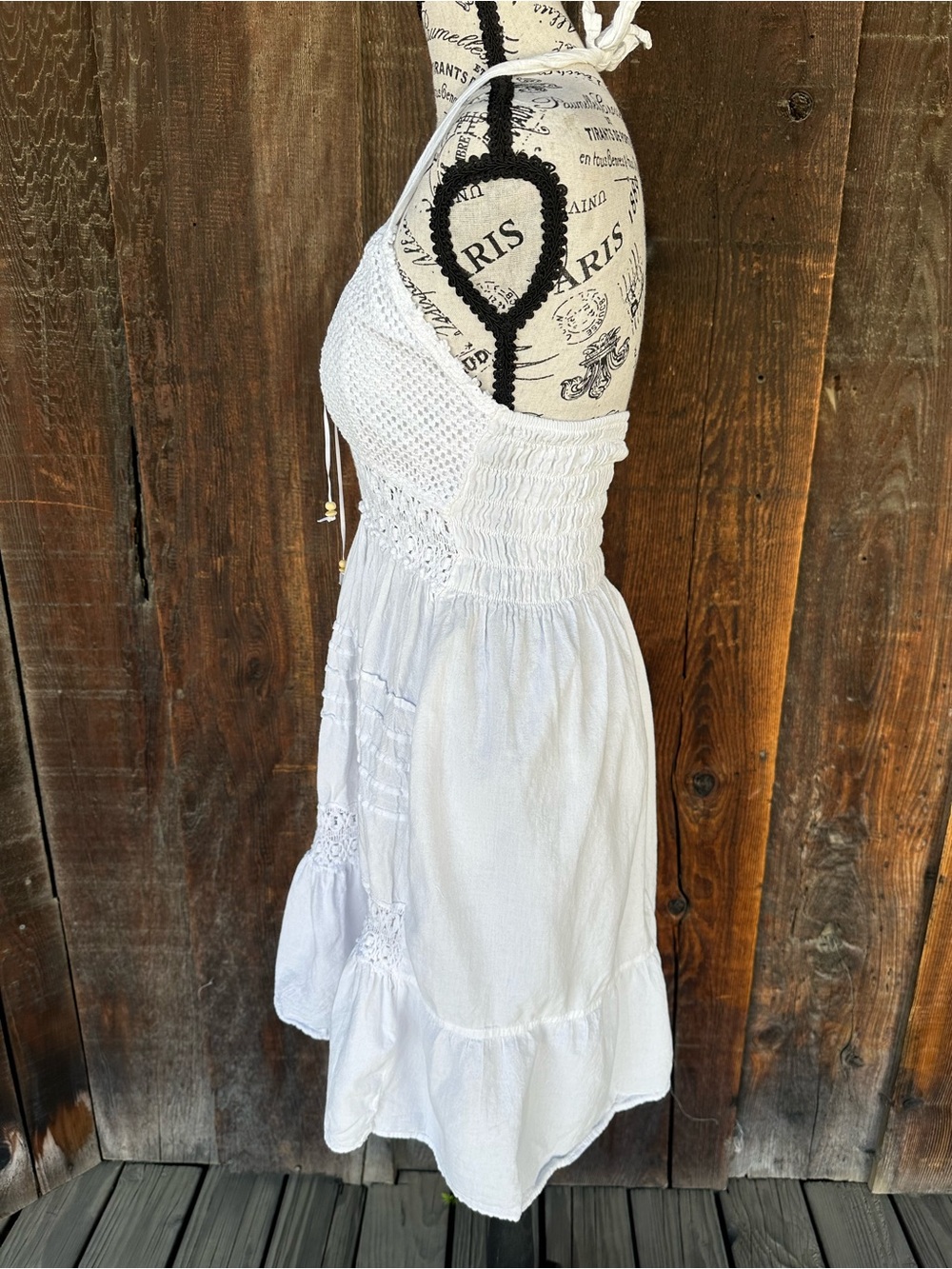 White Halter Dress - Picture 4 of 6